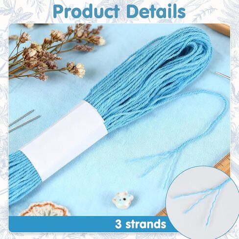12pcs Sashiko Thread Sashiko Kit Sashiko Skein 262.46 Yards 6 Colors Natural Plant Dyed Sashiko Cotton Embroidery Thread Japanese Quilting & Embroidery Sashiko Kit Supplies 100% Cotton in Saudi Arabia