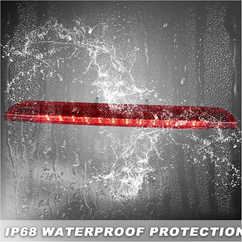 Red LED 3rd Third Brake Light for Kia Sorento 2016-2020 | Rear Center tail light High Mount Stop Lamp Assembly | Plug & Play Installation - Direct Replacement Part# 92700-C5000 in Kuwait
