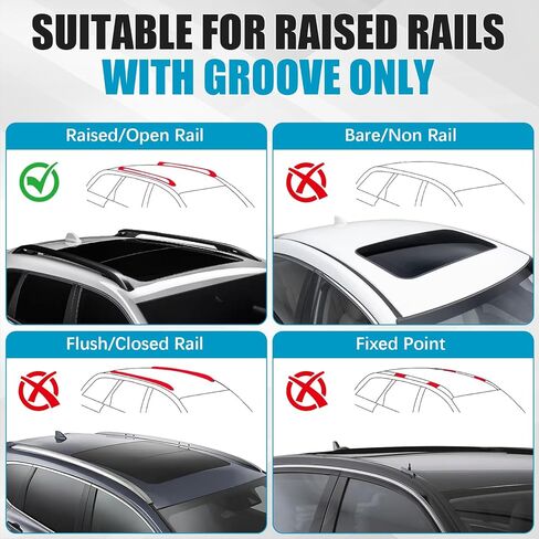 قضبان متقاطعة لرف السقف لـ 2018-2023 Subaru Crosstrek & 2017-2023 Impreza Accessories، 165 رطل من الألومنيوم لرف السقف للتخزين للدراجات، الكاياك، صندوق الشحن، حامل البضائع، لوح التزلج in Kuwait