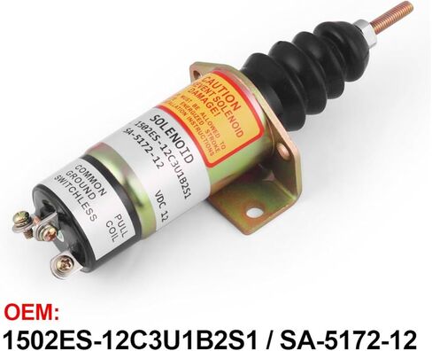 Stop Solenoid SA-5172-12 1502ES-12C3U1B2S1 with 3 Terminals for 12V in Saudi Arabia