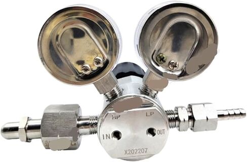 316 stainless steel double gauge pressure reducing valve stainless steel pressure reducer(大表25MPA*2.5MPA) in Kuwait