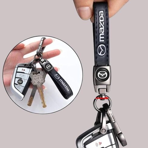 5pcs Car Key Chain whth tire Valve Stem Caps for Mazda M2 M3 M5 M6 MX5 RX7 RX8 A8 CX9 MX6 R3 CX-5 CX-7 CX-8, Car Key Fob Car Dust Caps Combo Set, Key Chain Keyring Accessories-MZD-Black in Saudi Arabia