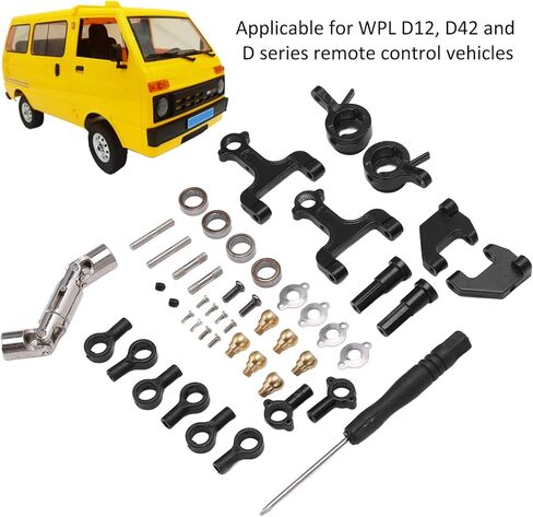 Metal RC Swing Arm Steering Kit Drive Shaft for WPL D12 D42 D Series Remote Control Car in Kuwait