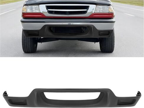 لوحة الستارة الأمامية من KUAFU متوافقة مع 2001-2009 Mazda B2300 B2500 B3000 B4000 w/o استبدال فتحات ضوء الضباب لـ 1F2250061 1F22-50-061 البلاستيك (PP) أسود محكم in Kuwait