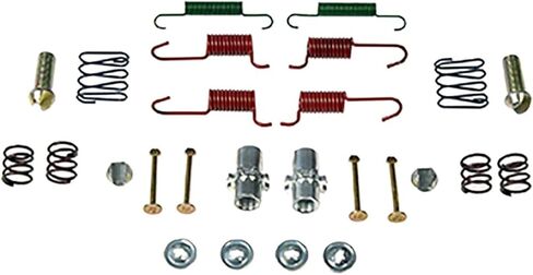 1x Rear Parking Brake Hardware Kit fits Kia Sedona 2006 2007 2008 2009 2010 3.8L V6, fits Hyundai Entourage 2007 2008 2009 3.8L V6 Replaces H17436, 17436K in Kuwait
