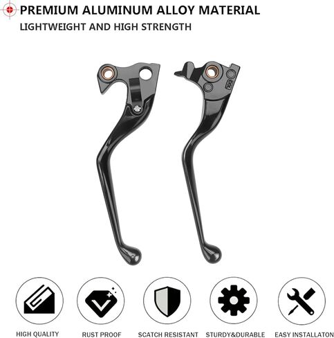 Motorcycle Hand Brake Clutch Lever Kits for Harley Sportster Iron 883 1200 2014-2023 Brake and Clutch Set Lever Replacement Parts (Black) in Kuwait