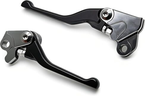 MZS Dirt Bike Pivot Brake Clutch Levers Compatible with CRF125F CRF125FB CRF 125F 2014-2026, Adjustable Foldable Motorcycle Lever Handle CNC Black in Kuwait