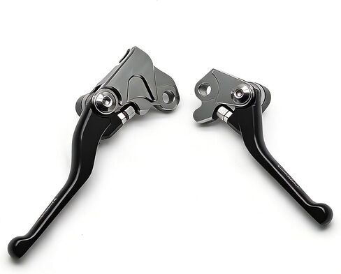 MZS Dirt Bike Pivot Brake Clutch Levers Compatible with CRF125F CRF125FB CRF 125F 2014-2026, Adjustable Foldable Motorcycle Lever Handle CNC Black in Kuwait