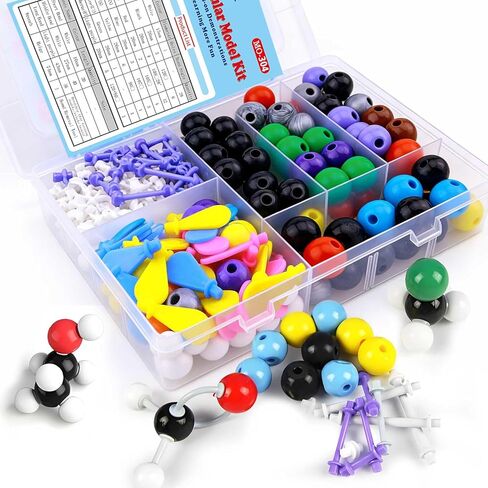 Chemistry Molecular Model Kit (136 Pcs) for Student and Teacher,Organic and Inorganic Chemistry Learning Set,Motivate Enthusiasm for Learning Chemistry and Raising Space Imagination in Saudi Arabia