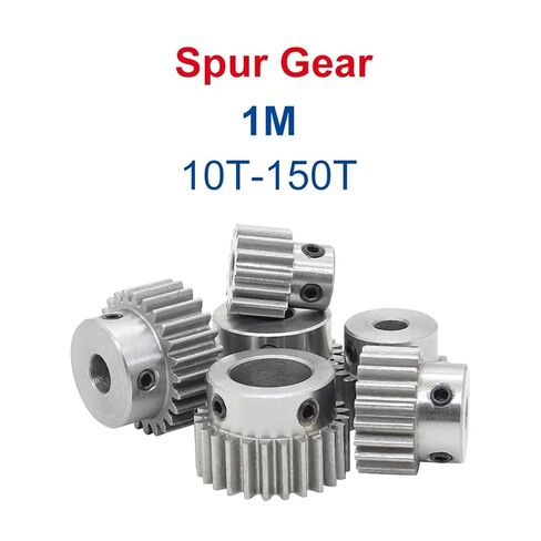 1M25T Spur Gear Bore 5/6/6.35/7/8/10 /12/12.7/14/15/16mm Carbon Steel Metal 1Pcs(10mm) in Saudi Arabia