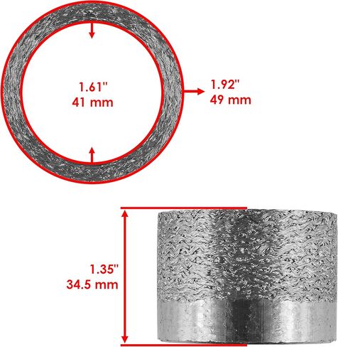 Caltric Exhaust Muffler with Gasket Compatible with Yamaha YFZ450 2004-2009 / 5TG-14711-01-00 5TG-14711-00-00 in Kuwait