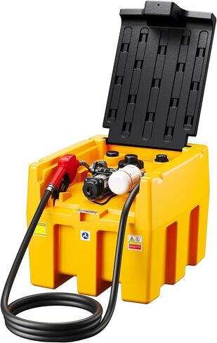 Portable Tank, 40 Gallon Capacity & 15 GPM Flow Rate, Portable Combo Tank with 12V Electric Transfer Pump, Safety lock, Wheels, Transportation for Truck Bed in Saudi Arabia