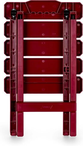 Camco 51684 Red Regular Adirondack Portable Outdoor Folding Side Table, Perfect for The Beach, Camping, Picnics, Cookouts and More, Weatherproof and Rust Resistant in Saudi Arabia