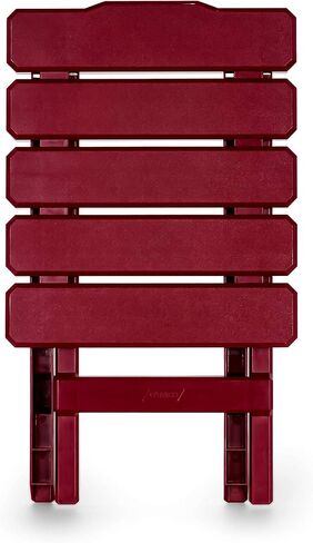 Camco 51684 Red Regular Adirondack Portable Outdoor Folding Side Table, Perfect for The Beach, Camping, Picnics, Cookouts and More, Weatherproof and Rust Resistant in Saudi Arabia