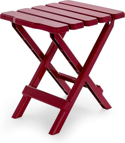 Camco 51684 Red Regular Adirondack Portable Outdoor Folding Side Table, Perfect for The Beach, Camping, Picnics, Cookouts and More, Weatherproof and Rust Resistant in Saudi Arabia