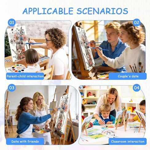 zpptAugs Paint by Numbers Kit for Adults Beginners，Vase Acrylic Adult Paint by Number Kits on Canvas,Digital Oil Number Painting Kits for Home Decor Gift 12"x16"(Without Frame) in Kuwait