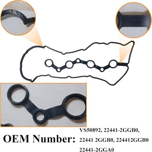 VS50824R Engine Cylinder Valve Cover Gasket Kit Fit for Hyundai Elantra Sonata Tucson ix35 i40 CW, Valve Cover Gasket Set for Kia Forte Optima Sportage Soul Replace OE# 22441-2E000 in Saudi Arabia