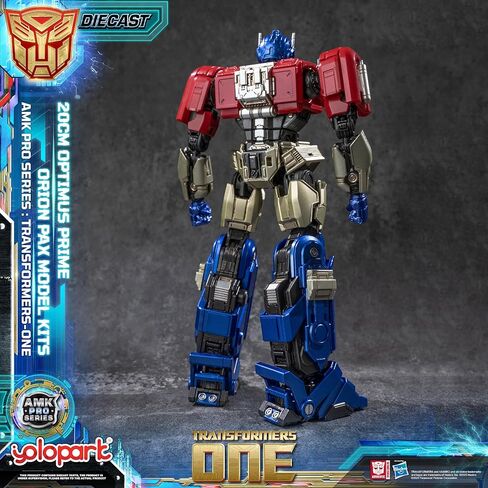 YOLOPARK Transformers One Optimus Prime, 7.87-Inch Two Styles in One AMK PRO Transformers Toys with Magnetic Light-Up Effects | Switch Between Orion Pax and Optimus Prime for Ages 15+ in Saudi Arabia