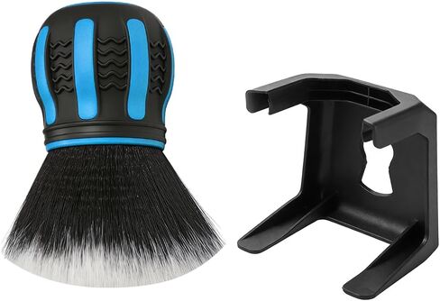 Car Detailing Brush, Ultra Soft Vehicle Handle Synthetic Brush with Storage Rack, Automotive Interior Dusting Cleaning Tool for Air Conditioner Vents Dashboard, Universal Fit (Blue) in Saudi Arabia