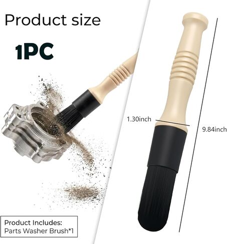 Car Parts Cleaning Brush,Long Handle & Stiff Bristles Parts Washer Brush for Daily Care,Versatile Car Detailing Brushes for Cleaning Wheel Bearing/Engine Part/Cars Interior Exterior in Kuwait