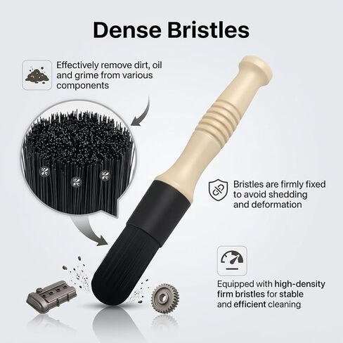 Car Parts Cleaning Brush,Long Handle & Stiff Bristles Parts Washer Brush for Daily Care,Versatile Car Detailing Brushes for Cleaning Wheel Bearing/Engine Part/Cars Interior Exterior in Kuwait