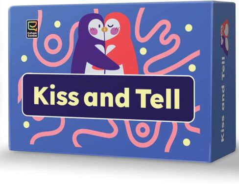 OnTopic Kiss and Tell - 225 بطاقة محادثة وجرأة للأزواج - مطالبات رومانسية ممتعة، وتحديات سخيفة، واتصال بالموعد الليلي in Kuwait