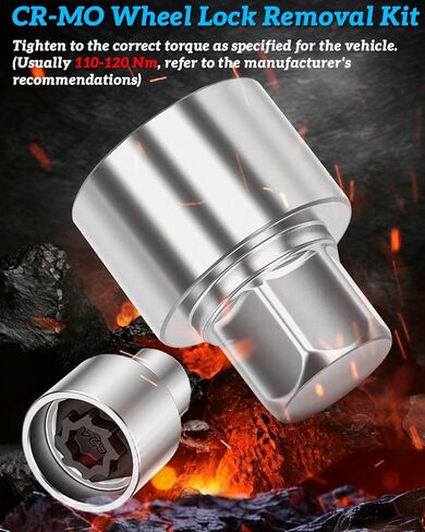 524 Wheel Lock Key - Locking Lug Nut Removal Tool Compatible with Vw Vag Volkswagen, Anti Theft Wheel Socket for Quick Removal of Locking Lug Nuts (Socket 524) in Saudi Arabia