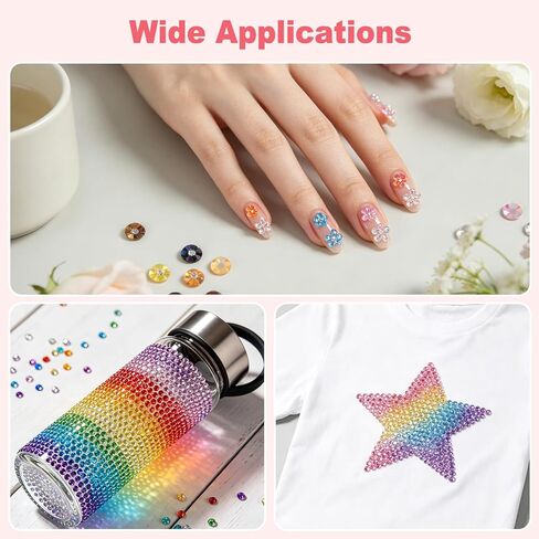 32000Pcs Resin Rhinestones for Bedazzling, 40 Colors 3mm Flatback Gems with 3Pcs 10ml B7000 Glue, Crystal Bedazzling Kit for Nails, Makeup, Crafts, Tumblers, Clothes, Phone Case & Diamond Art DIY in Saudi Arabia