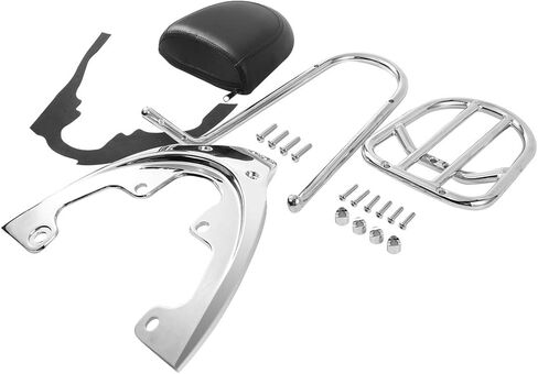 رف أمتعة مع مسند ظهر سيسي بار مناسب لموديلات Harley Davidson 2007-2011 VRSCAW VRSCDX وVRSCX مع إطار خلفي 240 in Kuwait
