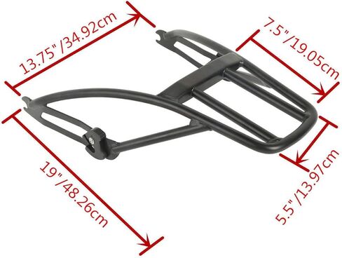 Sissy Bar Backrest Two Up Luggage Rack w/Docking Hardware Fit for 2015-2020 Harley Davidson Street 500 XG500/750 XG750 in Kuwait