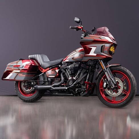 مقعد Advanblack FXLRS Lowrider ذو مقعدين منخفضين، مقعد الركاب للسائق مناسب لـ 2018+ Harley Low Rider/S/ST، PROMONKEY in Kuwait