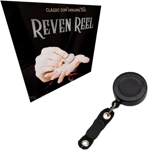 MilesMagic Magician's Raven Reel Coin Gimmick | Coin Vanishing | Coins Changing Reven | Professional Mentalism Tool for Real Street or Stage Magic Trick, Black in Kuwait