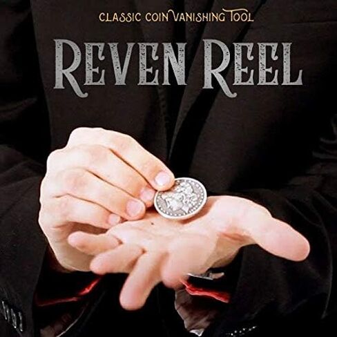 MilesMagic Magician's Raven Reel Coin Gimmick | Coin Vanishing | Coins Changing Reven | Professional Mentalism Tool for Real Street or Stage Magic Trick, Black in Kuwait