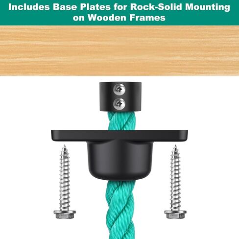 Climbing Net for Kids with Installation Base for 30" × 60" Wooden Frames, 1000 lbs Capacity Cargo Climbing Net Ladder for Playgrounds, Treehouses, Swing Sets & Outdoor Obstacle Courses in Saudi Arabia