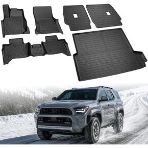 Floor Mats Compatible with Mazda CX-5 2026,All Weather Protection Duarble TPE Cargo Liner with Backrest Mats, Door Sill Guards Accessories Compatible with Mazda CX5 2026 in Saudi Arabia