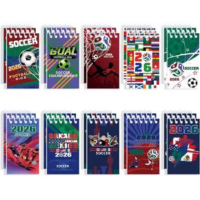 20Pcs Football Spiral Notepads,Soccer Sport Notebooks for Birthday Party Favors in Kuwait