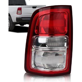 Chrome Bezel Halogen Tail Lights Compatible With 2019-2024 RAM 2500, Non-LED Models Direct Fit Rear Brake Lamp Chrome Bezel, 55112989AE CH2800221(Left Driver Side) in Saudi Arabia