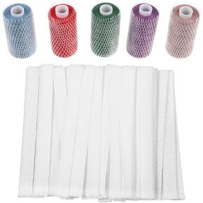 100 Pcs Thread Nets for Spools of Thread Cosmetic Makeup Brush Protective Mesh Threads Nets for Spools Embroidery Sewing-Threads Spool Huggers(11x1cm) in Saudi Arabia