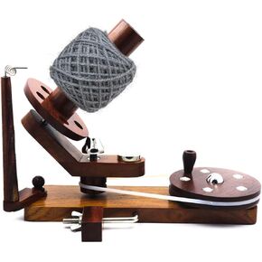 Hind Handicrafts Handcrafted Wooden Yarn Ball Winder for Knitting Crocheting - Natural Hand Operated - Knitter's Gifts Center Pull Ball Winder (BW Antique) in Kuwait