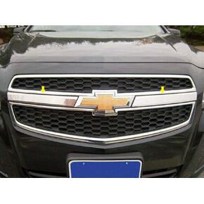 QAA Is Compatible With 2013-2013 Chevrolet Malibu 2 Piece Stainless Front Grille Accent Trim, 1.75" Width X 13" Length SG53105 in Saudi Arabia