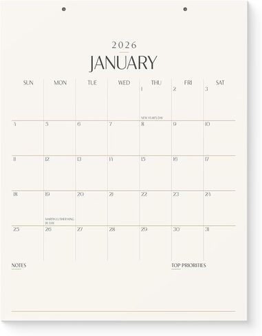 Karto Magnetic Calendar for Refrigerator 2026-2027 - Vertical 6x9 inch July 2026 to December 2027 - Small, Versatile and Easy Planning with Aesthetic Fridge Calendar Magnet - Beige in Kuwait