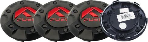 4Pcs Wheel Hub Cap Center Caps for Fuel Black Red 1001-58 in Kuwait