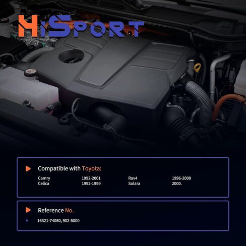 HiSport 16321-74050 Radiator Coolant Filler Water Inlet Thermostat Housing Compatible with Toyota Camry 1992-2001, Celica 1992-1999, Rav4 1996-2000, Solara 2000, 902-5000 in Kuwait