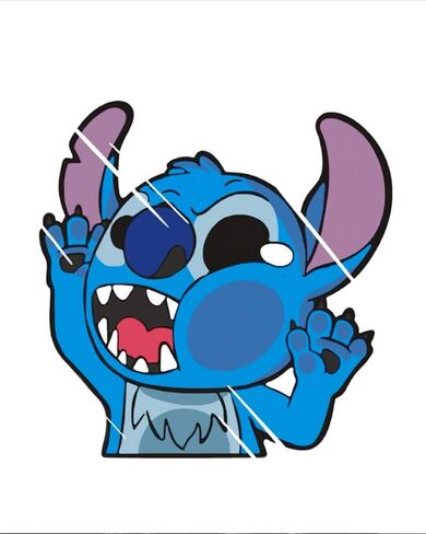 Alien Funny Hitting Glass Vinyl Decal Sticker for Car/Window/Computer (4.3" x 4.3") in Saudi Arabia