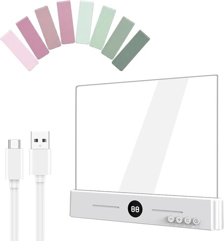 Book Page Light for Reading at Night, Flat Book Light with 3 Colors, Stepless Dimming, 1-99 Min Timer, 1200mAh Rechargeable Page Lamp with 8 Magnetic Bookmarks for Bedside Reading, Travel, Book Lovers in Saudi Arabia
