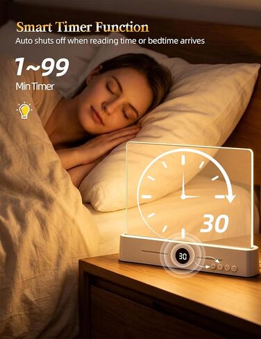Book Page Light for Reading at Night, Flat Book Light with 3 Colors, Stepless Dimming, 1-99 Min Timer, 1200mAh Rechargeable Page Lamp with 8 Magnetic Bookmarks for Bedside Reading, Travel, Book Lovers in Saudi Arabia
