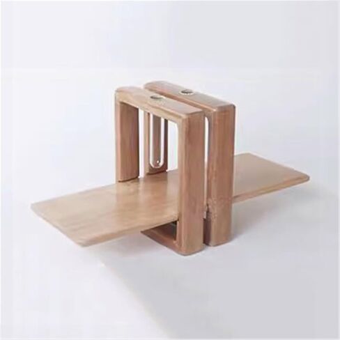Bookshelf Home Simple Bookshelf Adjustable Desk Wooden Storage Rack with Glass Tube for Living Room Home Office in Saudi Arabia