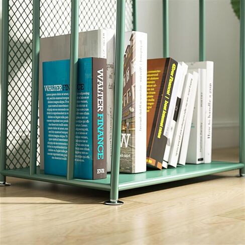 Bookshelf Picture Book Shelf, Living Room, Creative Floor-Standing Bookshelf, Special-Shaped Iron Art, Simple Bedroom Bookcase Storage Rack for Living Room Home Office in Saudi Arabia