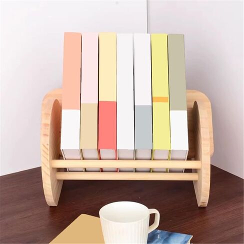 Bookshelf Nordic Creativity Wooden Small Sofa Bookshelf Tabletop Inclined Organizer Rack for Living Room Home Office in Saudi Arabia