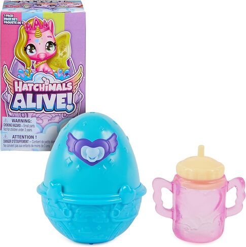 Hatchimals Alive، عبوة واحدة من لعبة Blind Box Surprise Mini Figures في بيضة ذاتية الفقس (قد يختلف الطراز)، ألعاب أطفال للفتيات والأولاد من سن 3 سنوات فما فوق in Kuwait